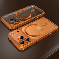 Étui de protection transparent à texture micro-givrée, protection intégrale de l'objectif, protection 360° pour 17 Pro Max Pro 17, coque KAOU