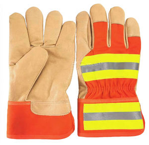 Gants de travail haute visibilité conçus avec des gants de travail haute visibilité confortables et flexibles conçus pour une adhérence solide et une assurance de sécurité - Product Image 1