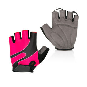 Guantes de Ciclismo de carreras personalizados, guantes de Ciclismo de medio dedo para hombre, con estampado de logotipo, a prueba de viento, transpirables, de cuero para exteriores - Product Image 4