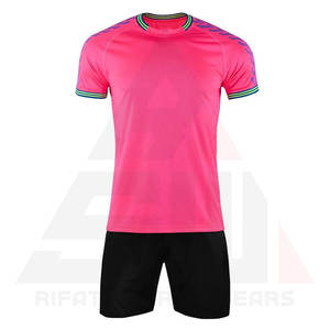 Uniforme de fútbol Unisex de alta calidad secado rápido transpirable 100% poliéster cuello redondo manga corta ropa deportiva para atletas fútbol - Product Image 1