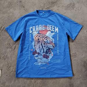 Venta al por mayor 100% algodón Anime impreso cuello redondo Camiseta personalizar impresión Logo camiseta personalizada impresión camiseta - Product Image 3