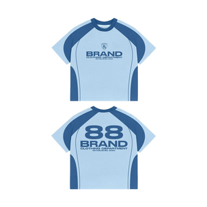 เสื้อยืดผ้าฝ้าย100% ของผู้ชายเสื้อยืดแบบข้อต่อแขนแร็กแลนระบายอากาศได้ดีพิมพ์โลโก้ขนาดพิเศษออกแบบได้ตามต้องการ - Product Image 4