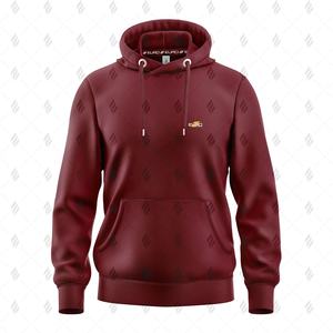 Pull à capuche en coton tricoté doux, motif uni, style décontracté, tissu respirant, poche surdimensionnée, nouvelle arrivée en gros pour l'hiver - Product Image 1