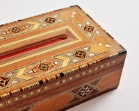 Aaliyan Impex - Caja de pañuelos de madera moderna hecha a mano, tamaño personalizado, cubierta impresa, organizador multiusos para coche, mesa o encimera