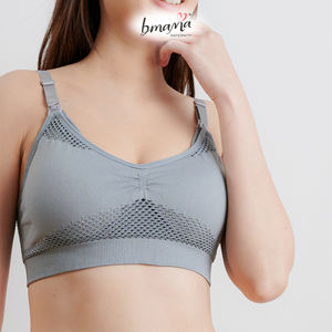 BMAMA High Quality Seamless Nursing <b>Bra</b> Ladies XL <b>Cup</b> Maternity <b>Bra</b> Cool Touch Easy Everyday Solid Ladies Logo Hot Sale Plus - Product Image 2