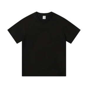 Transpirable 210g Cool Antibacterial Líquido Amoníaco Algodón Unisex Hombres Mujeres Logotipo personalizado Camiseta redonda Lisa para hombres - Product Image 2