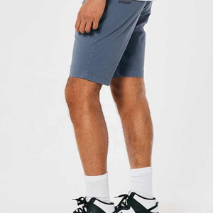 Shorts sportifs en toile pour hommes pour l'été Vêtements quotidiens Motif solide Tissu doux Ceinture extensible Poches latérales spacieuses - Product Image 5