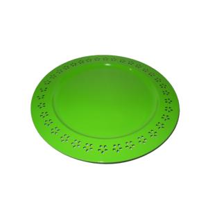 Forme hexagonale en acier inoxydable concepteur chargeur plaque émail finition mariage événement fête vaisselle serveur alimentaire chargeur plaque - Product Image 5