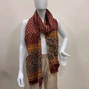 Cotton Dupatta for Women Summer Scarves For Ladies Spring Summer Cotton Dupatta Print <b>Wrap</b> Scarves Cotton Dupatta for Women - Product Image 3