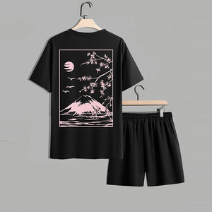 Ensemble short élégant pour hommes, tenue deux pièces d'été, tenue décontractée, mode confortable, vêtements quotidiens - Product Image 2
