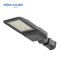 Kit de lampadaire LED HONJU SKD 100W, boîtier de lampe de type Shoebox, lentille optique T2/T3/T4M, matériau PC, IP65, éclairage routier, 3030 SMD, 42 LED