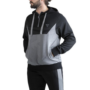 ชุดแทร็กมีซิปมีฮู้ดโอเวอร์ไซส์สำหรับผู้ชายชุดวอร์มแนวสตรีทไซส์ออกแบบได้ตามที่ต้องการ - Product Image 5