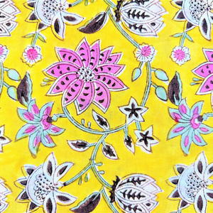 Boho เก๋ไก๋ผ้าพิมพ์ลายบล็อกมือผ้าฝ้ายแท้ทำด้วยมือสำหรับผู้หญิงทอผ้าควิลท์อินเดียสำหรับชุดผ้าม่านครอบคลุมสาวๆ - Product Image 1