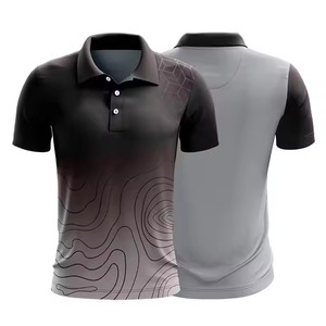 100% polyester tissu fait hommes sublimation polo/vente directe d'usine hommes sublimation polo - Product Image 6