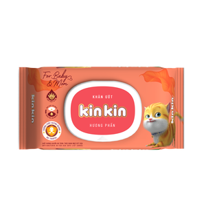 Lingettes humides pour bébé KINKIN non tissées, antibactériennes, avec protection contre l'humidité et les UV, extrait d'avoine, 80 pièces pour bébés et mamans - Product Image 6