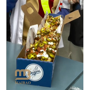 مخصص ملعب الملعب الملعب فريق الوجبات السريعة ذات العلامات التجارية التعبئة والتغليف تاكو البطاطس المقلية مغرفة فوتلونغ تحميل هوت دوج مربع الفرعي مع مقبض - Product Image 5