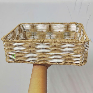 Hot Trend Natural White Rectangle <b>Storage</b> <b>Basket</b> Eco Friendly Paper <b>Storage</b> <b>Basket</b> Handmade in Vietnam Manufacturer HNH Craft - Product Image 4
