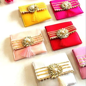 Sac d'enveloppe de mariage indien Shagun, sac d'argent, faveur de retour, Thanksgiving, cadeau Haldi Mehendi pour invité, étuis, sacs de poche - Product Image 4