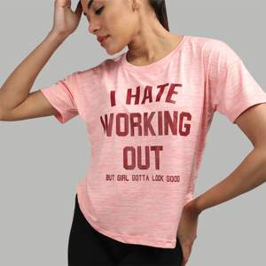 เสื้อยืดฟิตเนสแบบแห้งเร็วของผู้หญิง-นุ่มและใส่สบาย-เหมาะสำหรับการออกกำลังกายการวิ่งและกิจกรรมลำลอง - Product Image 4