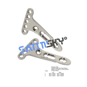 Juego de placa curva de reconstrucción veterinaria de 3,5mm de 8 piezas de placa de bloqueo de seguridad de acero inoxidable implantes de bloqueo de seguridad ortopédicos - Product Image 2