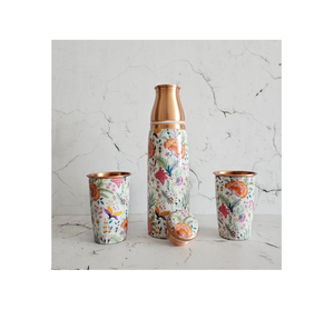 Copper Bottle Water With Printed Designer With Health Benefit Very Reasonable Price From India - Product Image 6