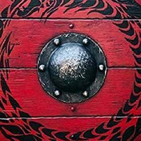 Escudo Vikingo de Alta Calidad SCL, Plateado, de Madera y Metal Tallado y Grabado, Juguete de Batalla, Cosplay, Personalizado, Coleccionable, STEEL CRAFT