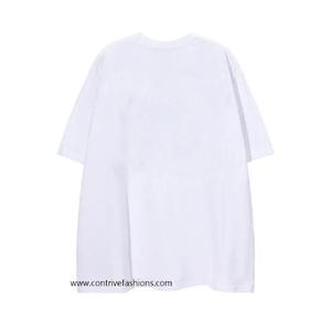 Camiseta de gran tamaño de lujo de algodón pesado personalizada para hombre, cuello simulado, 100% algodón, tejido no tejido, estampado personalizado, logotipo, estilo con patrón de letras - Product Image 3