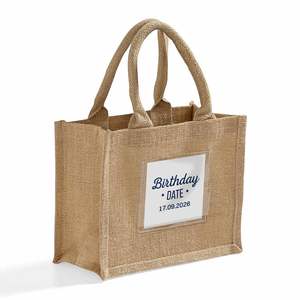 Custom Burlap <b>Wedding</b> Favor Tote <b>Bags</b> with Pocket TJ907-Elegant <b>Gift</b> <b>Bags</b> for Special Occasions - Product Image 4