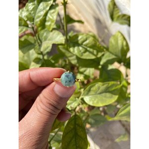 Modern Fashionable <b>925</b> <b>Silver</b> <b>Ring</b> with Natural Emerald 18K Plating 100% Inlaid Geometric Shape Engagement <b>Ring</b> Jewelry - Product Image 1