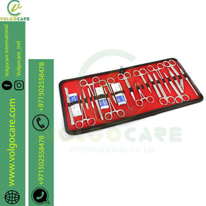 Kit de chirurgie 48 pièces de haute qualité pour les étudiants en laboratoire de biologie de qualité supérieure avec source d'acier manuelle à lame de scalpel - Product Image 4