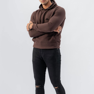 Sweat à capuche zippé personnalisé de haute qualité pour l'hiver, en molleton uni, avec logo personnalisé, double couche - Product Image 4