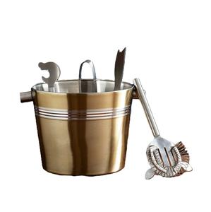 ตู้แช่ไวน์โลหะสีเงินสแตนเลสถังน้ำแข็งดีไซน์คลาสสิกตู้แช่ไวน์ขนาดใหญ่ - Product Image 4