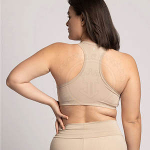 Camiseta Deportiva Corta con Espalda Cruzada para Mujer, Fácil de Poner, con Logotipo Frontal, Transpirable, de Secado Rápido, para Ejercicio Físico y Comodidad Durante Todo el Día - Product Image 5