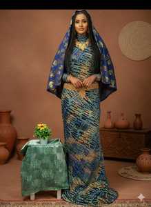 Conjunto de Terciopelo Maqbal Tradicional de Alta Calidad, Jacquard Dirac, Tejido de Sarga con Textura, Ecológico, de Peso Medio, Suave para Mujer - Product Image 2