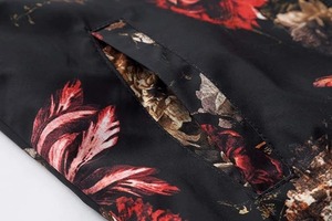 Blouson aviateur élégant à fleurs pour hommes - Product Image 5