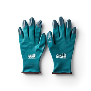 Gants en jersey de coton Ansell Hycron 27-805 blanc/bleu, taille 11, EN 388, EPI catégorie II, lot de 12 - Gants ménagers - Product Image 3