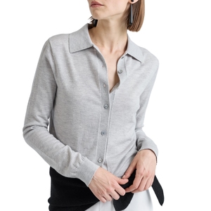 Women's Summer Casual Short Sleeve Knit Button <b>Shirt</b> Vintage <b>Geometric</b> Pattern Wool Skinny Fit Wholesale Clothing From Supplier - Product Image 1