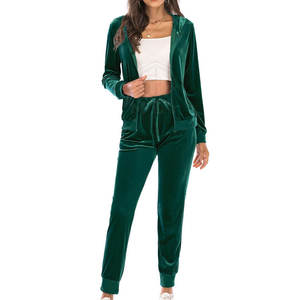 Trendy <b>Ladies</b> Plus Size <b>Velour</b> <b>Tracksuit</b> Soft Durable and Comfortable Ideal for Workout or Casual Wear - Product Image 4