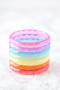 MOON Jewelry Resina Acrílico Pulsera Brazalete Exagerado Deslumbrante Multicolor Ancho Irregular Cuadrado Acrílico Pulseras para Mujeres - Product Image 3