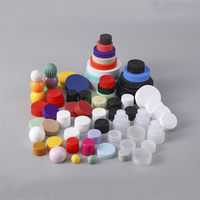 Capsules en plastique PP noir à surface lisse de 59 mm, pour crème cosmétique, lotion corporelle, gommage, bocaux, couvercles plats