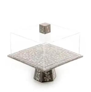 Best-seller Support à gâteau en bois Support à gâteau de couleur marron utilisé pour la fête d'anniversaire Support à gâteau décoratif - Product Image 2