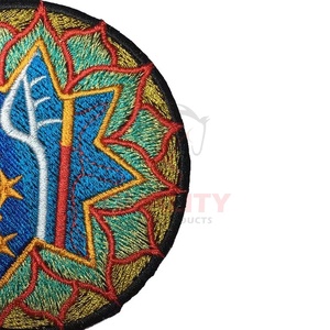 High Quality Professional Custom Logo Sew-on Embroidery Patches Factory Manufacturer Customized Made Hand Embroidery Patches - Product Image 2