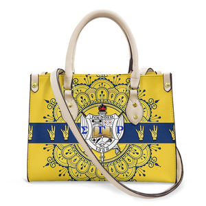 Bolsos de Mano de Cuero PU de la Hermandad Sigma Gamma Rho para Mujer, Bolsos Personalizados al por Mayor con Logotipo, Bolsos de Mano para Damas al por Mayor - Product Image 3