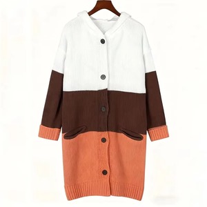 Winter <b>Women's</b> Knitted Sweaters Polyester/Cotton Blend Breathable V-Neck <b>Long</b> <b>Cardigans</b> <b>for</b> Casual Wear - Product Image 5