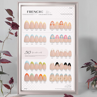 Ongles artificiels Easywell sur mesure, design français blanc, faits à la main, en acrylique, en boîte, faux ongles à presser de qualité supérieure, vente en gros