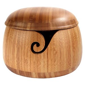 Natural Handmade Coconut Shell Yarn Bowls Crochet Wool Yarn Holder Bowl Wholesale Made in India Available at Affordable Price - Product Image 3