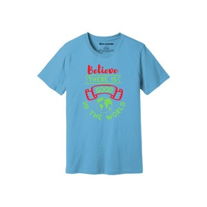 เสื้อยืดผ้าฝ้าย100% พิมพ์ลายด้วยความมีน้ำใจขนาด160 180ถึงหนักมี12สีที่สามารถปรับแต่งดีไซน์และการจัดวางของคุณเองได้ - Product Image 1
