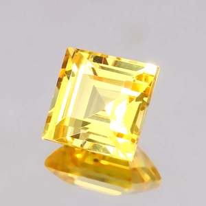 Beau produit attrayant de meilleure qualité 3 Crt carré clair jaune couleur saphir pierre précieuse en vrac + cadeau gratuit inclus - Product Image 2