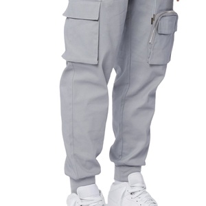 Custom Logo 2025 Sportswear Track Trousers Knee Length Drawstring Sweatpants Joggers with Pockets Casual Cargo Pants for Men - Product Image 6