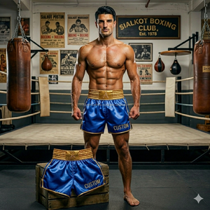 Shorts de sport Muay Thai en satin doux imprimés sur mesure, équipement de combat personnalisé en gros, production OEM d'usine - Product Image 3